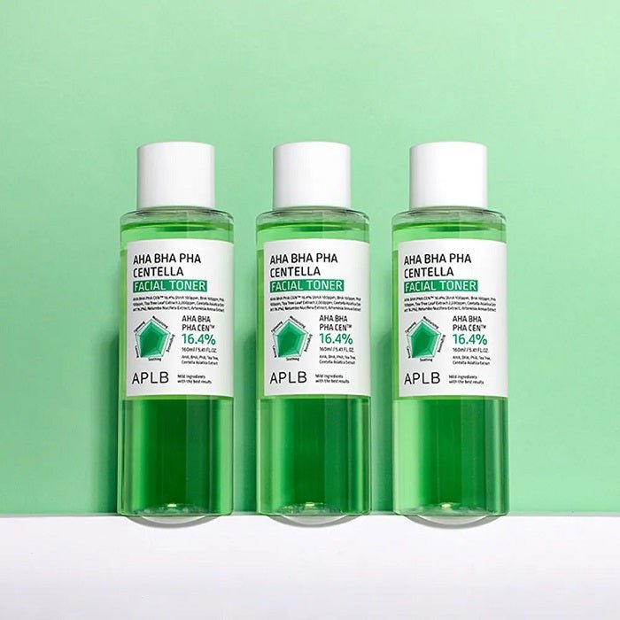 AHA BHA PHA CENTELLA FACIAL TONER - Toner Facial Pentru Exfoliere Blanda - skinseen.ro