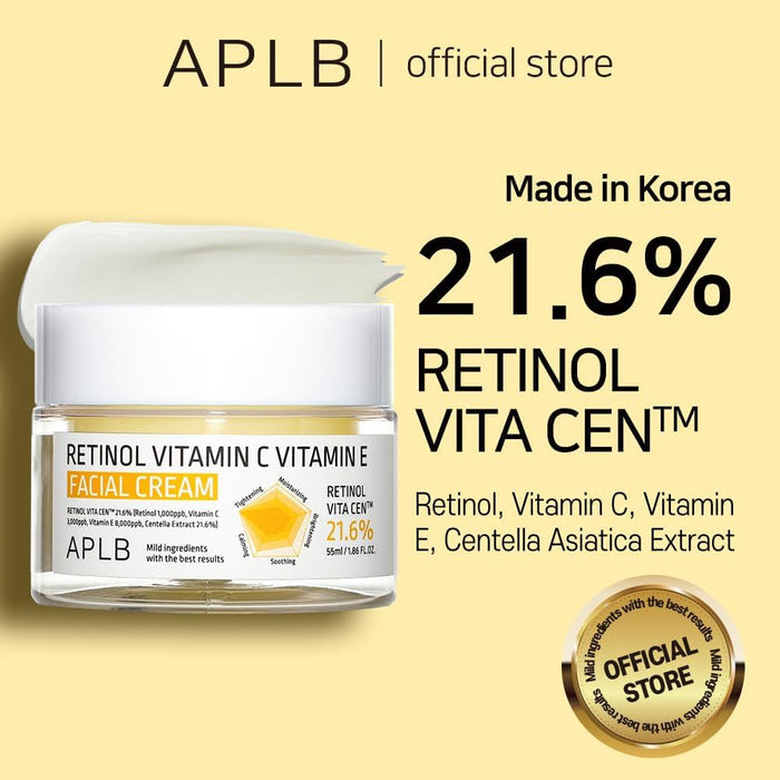 APLB Retinol Vitamin C Vitamin E Facial Cream 21.6% كريم البشرة بالريتنول والفيتامين سي