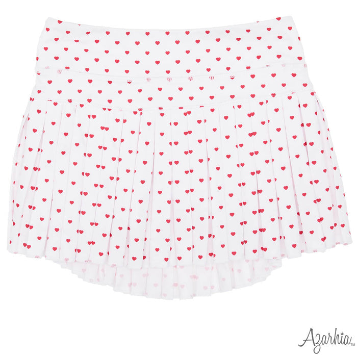 Azarhia Tiny Hearts Mini Pleat Skort