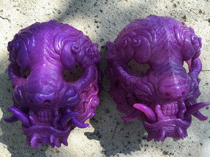 CAST URETHANE SENTINEL MASK- GLOW IN THE DARK "ORCHID"