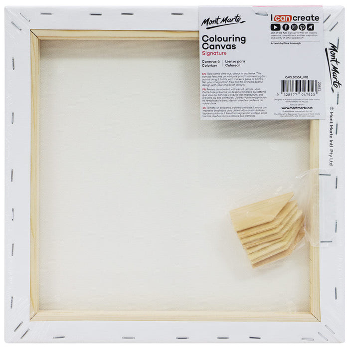 Colouring Canvas Signature 30 x 30cm (11.8 x 11.8in) - Butterfly