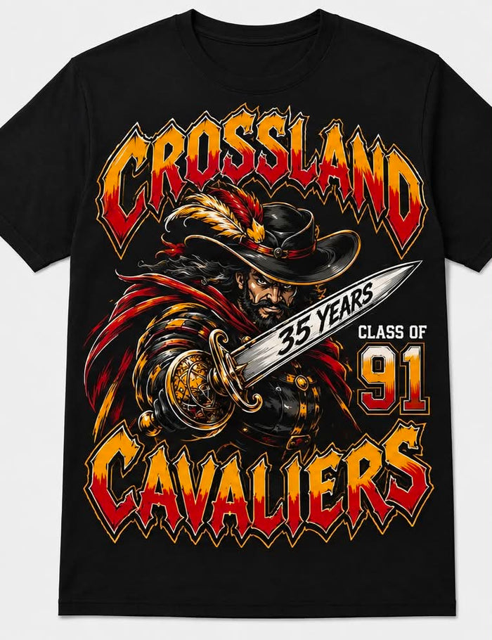 Crossland Cavaliers Class of 1991 – 35th Anniversary Alumni T-Shirt | 35 Years Strong