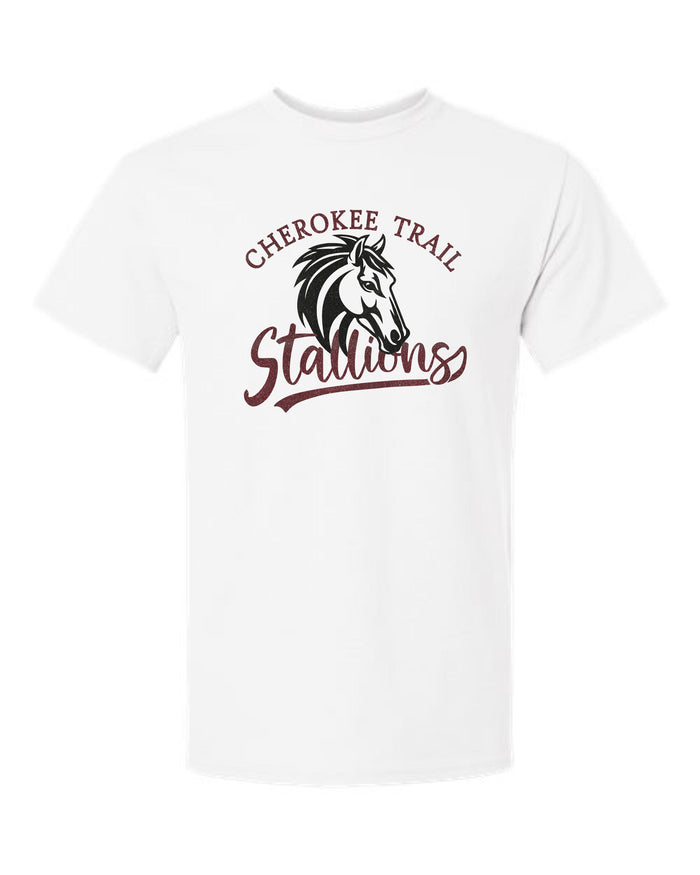 CTE Basic Tee STALLION Design- Matte or Glitter