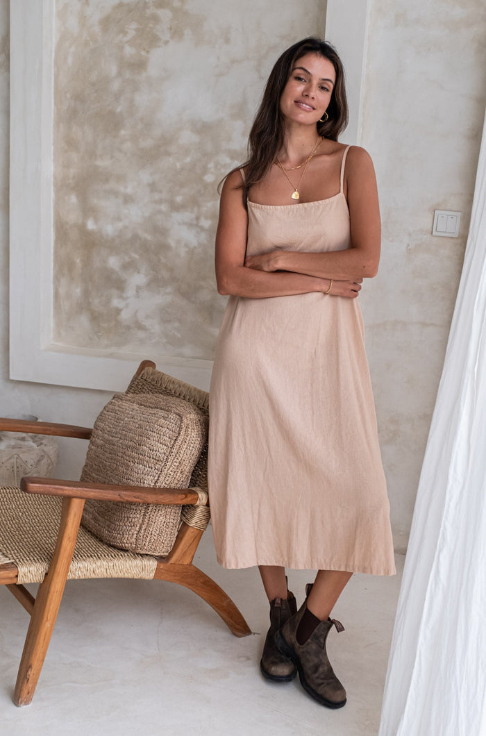 Daisy Dress Bali Boho Brand Luna & Rose Plant Dyed