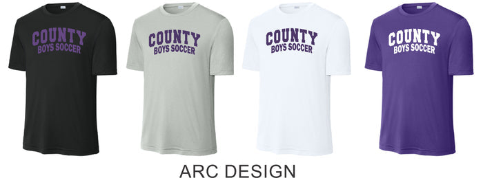 DCHS Soccer Wicking Short Sleeve Tee -3 Designs