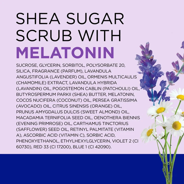 DR TEALS shea suger scrub melatonin with essential oils مقشر الجسم بالشيا والسكر والميلاتونين من دكتر تيلز