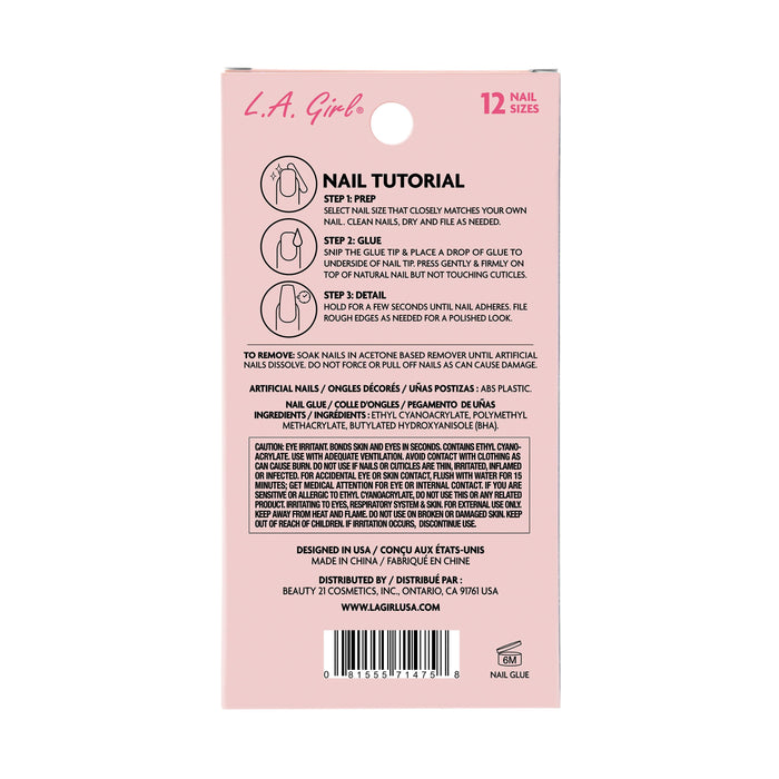 La Girl Cosmetics Nail Tips Product Extra Drama Nail Tips