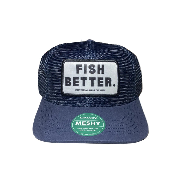 Fish Better - Western Anglers - Meshy Hat - Navy Blue