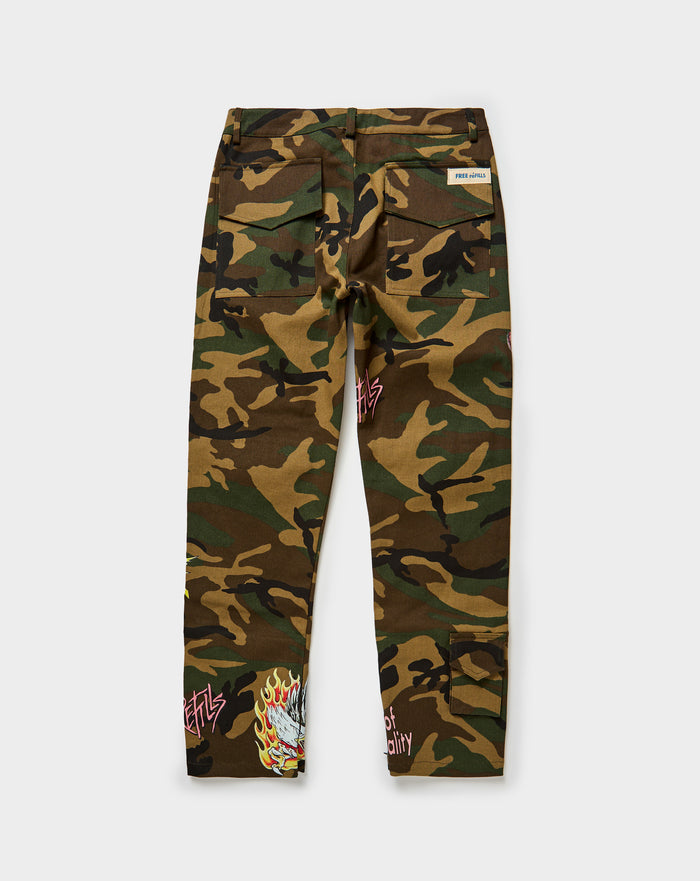 Free Refills Floyd Camo Cargos Camo. Underground Apparel. Rule of Next Streetwear.