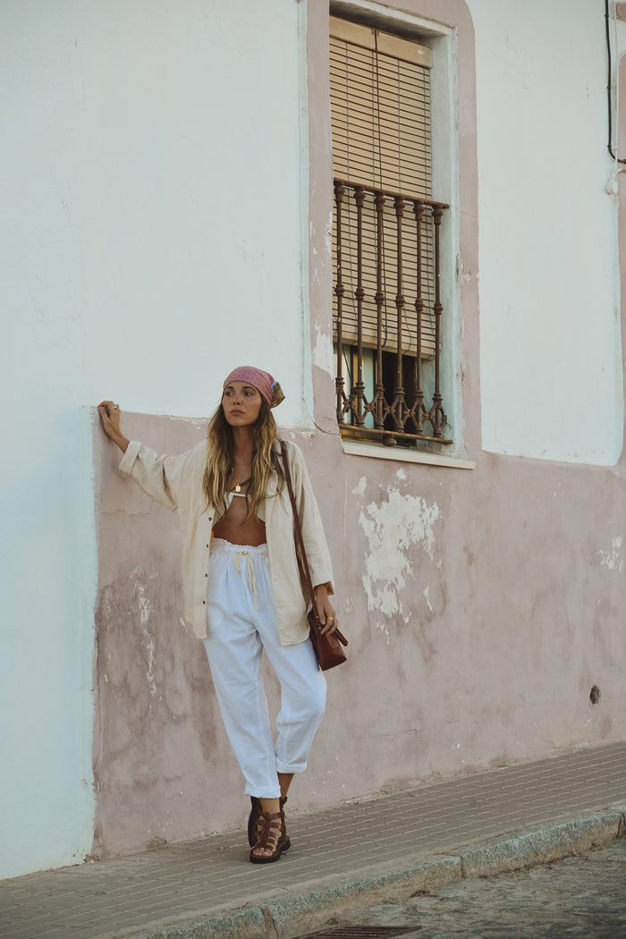 FRANKIE PANTS - Coconut White