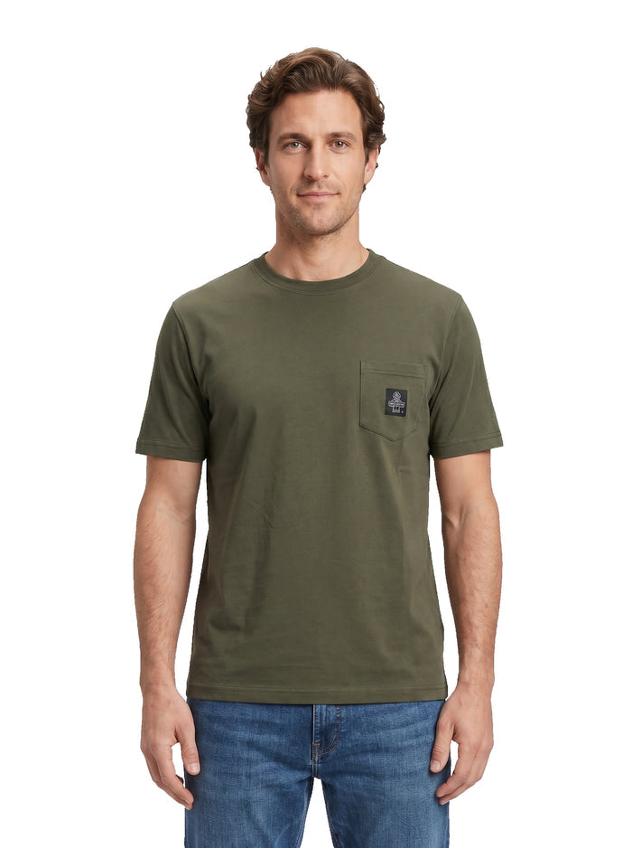 REFRIGIWEAR girocollo cotone verde T22600 PIERCE-E00312
