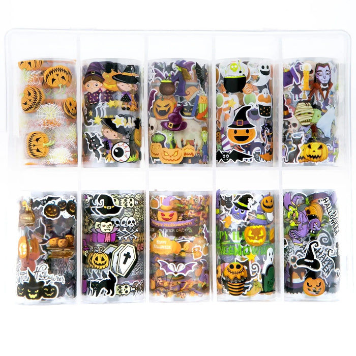 HFS-002 Halloween Foil Set - Various Designs Naio Nails
