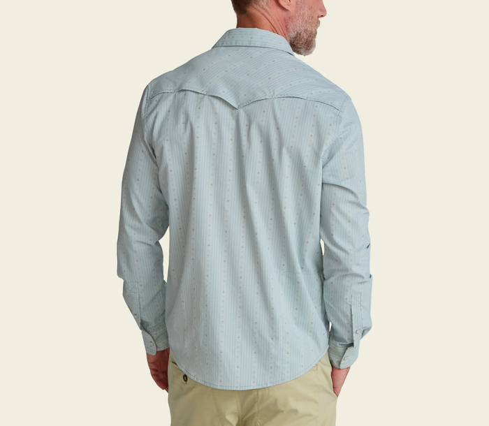 Howler Brothers - H Bar B Tech Longsleeve - Supernova Stripe : Ash Blue