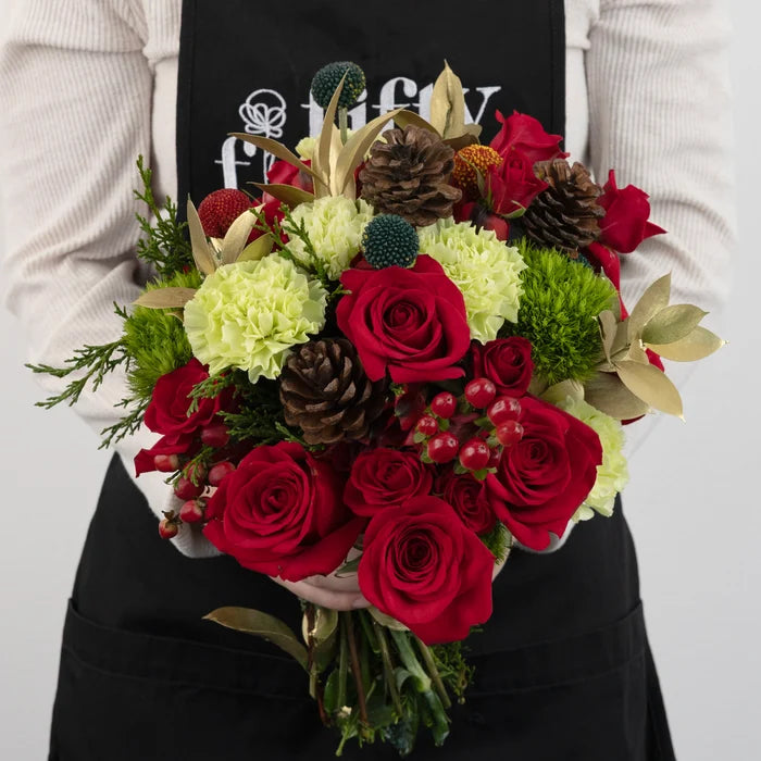 Jingle Bells Diy Flower Kit Apron - Image