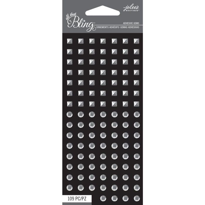 Jolee's Boutique - All That Bling Adhesive Gems - Silver