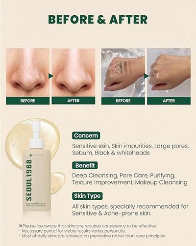 K SECRET SEOUL 1988 Cleansing Oil Pine Cica 1% + Probiotics الغسول الزيتي بالبروبايوتكس والسيكا من كي سيكرت