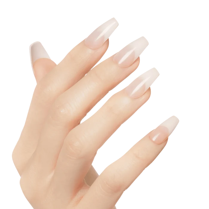 KISS Nude Revolutioary Natural Nails 28 Nails Glue Included KAN07 (Leilani)