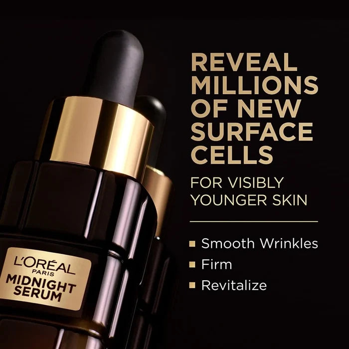 LOREAL PARIS Age Perfect Cell Renewal Midnight Serum Anti Aging Complex سيروم ليلي فاخر وخفيف على البشرة من لوريال باريس