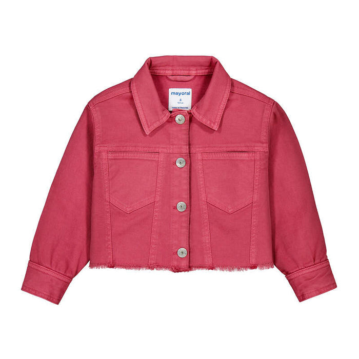 Mayoral Twill Jacket-Watermelon