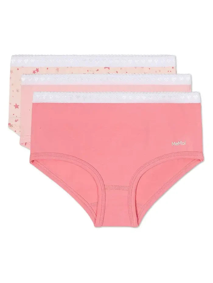 MeMoi Starry Pink Multi Girls Panty-3 Pk.