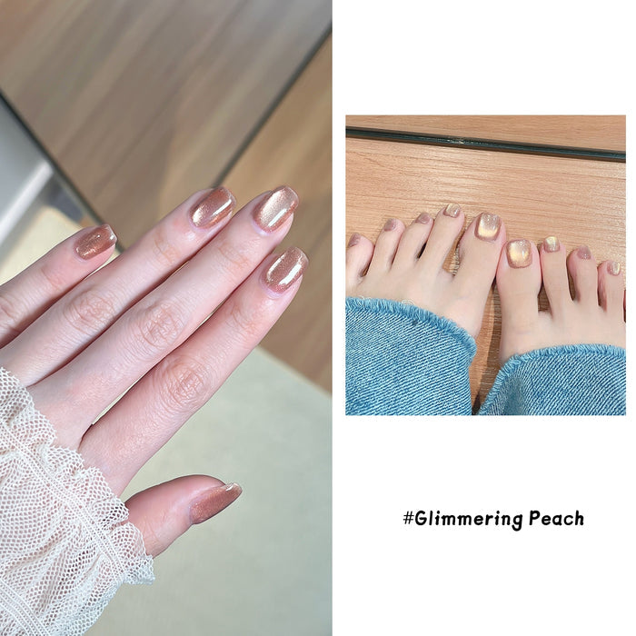 #Glimmering Peach