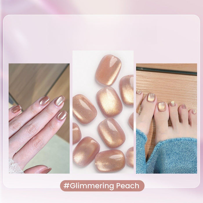 #Glimmering Peach