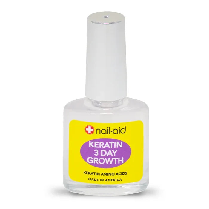 + NAIL AID keratin 3 day growth keratin amino acide formula معالج الاظافر بالكيراتين من نيل ايد