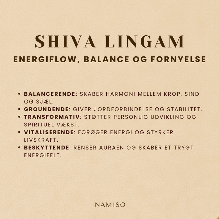 Namiso - Relaxe Mind - Nussesten - Shiva lingam (energiflow, balance og fornyelse)