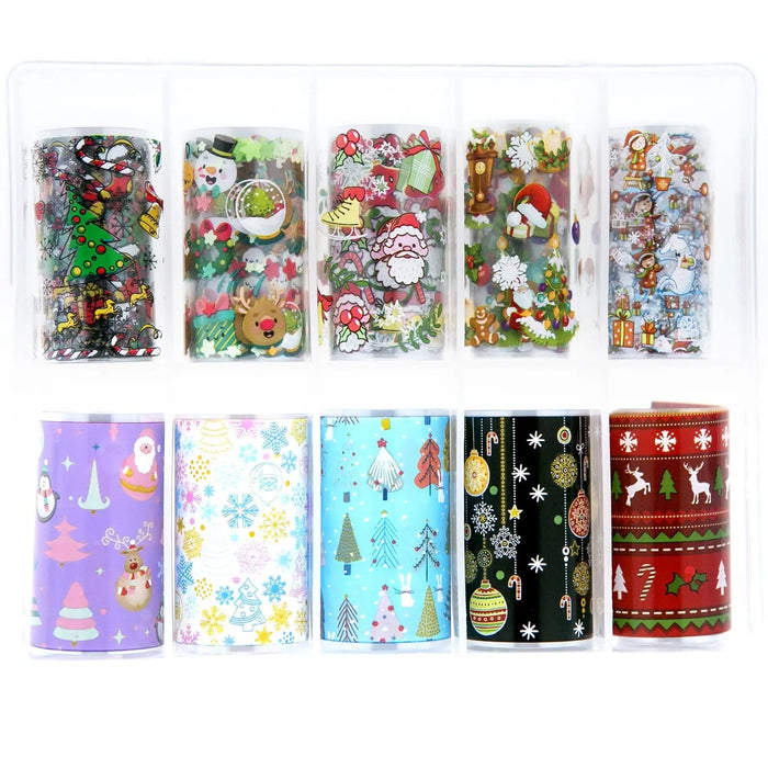 NFS-020 Christmas Foil Set - Various Designs Naio Nails