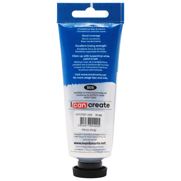 Oil Paint Premium 75ml (2.5 US fl.oz) Tube - Burnt Sienna