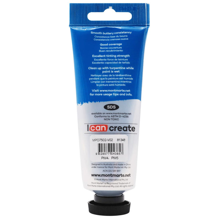 Oil Paint Premium 75ml (2.5 US fl.oz) Tube - Zinc White