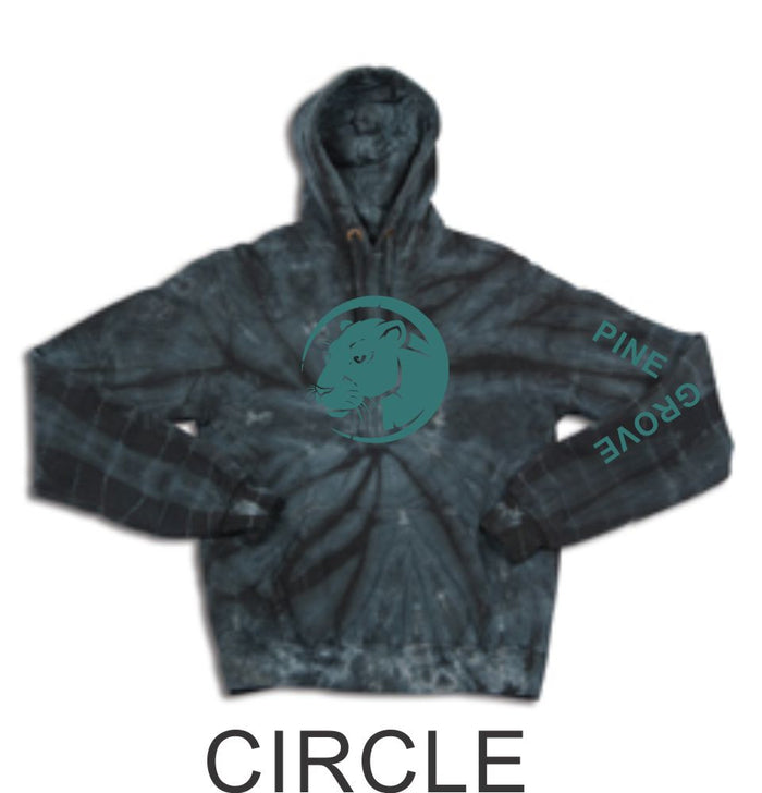PGE Black Tie Dye Hoodie~ 7 designs