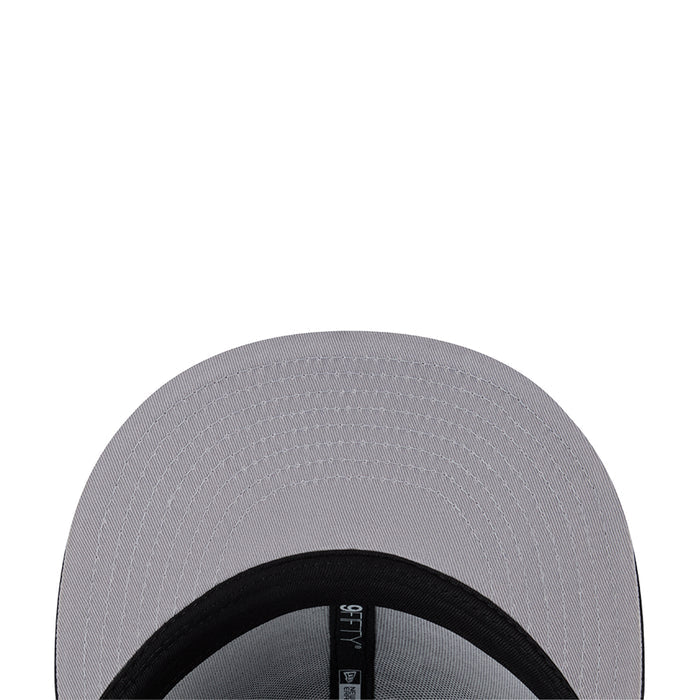Light gray baseball cap with black adjustable inner band