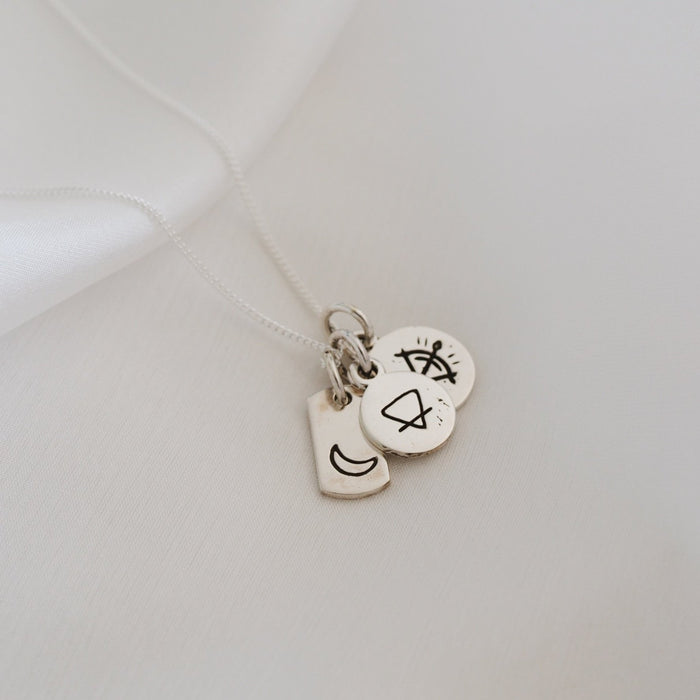 Sagittarius Mini Zodiac Charm - Silver