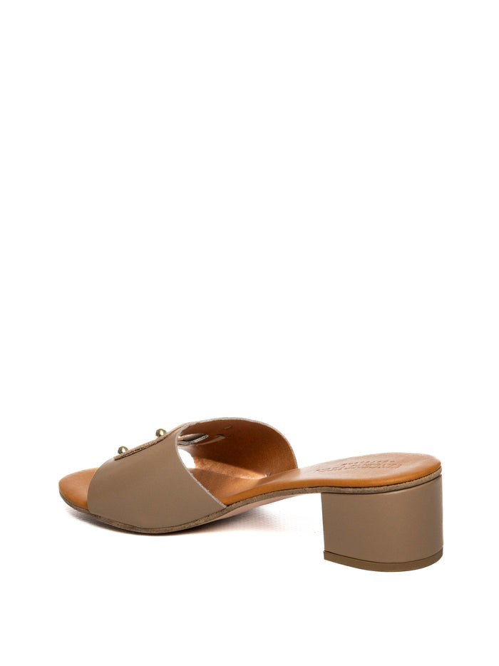 VINCENT VEGA Sandalo pelle taupe CUTTER VIT-TAUPE