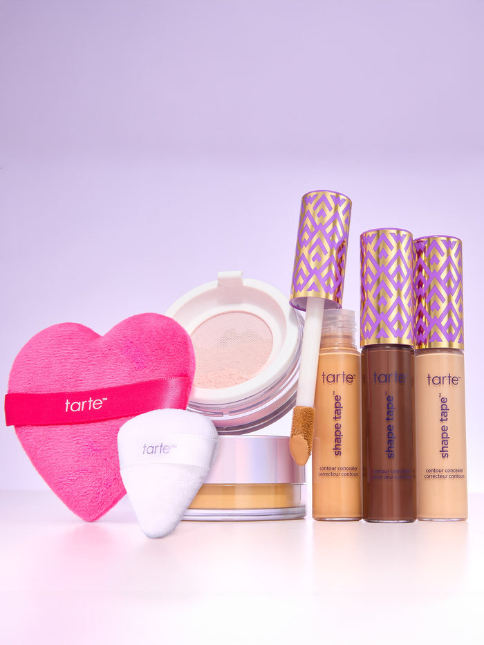 set & go heart powder puff