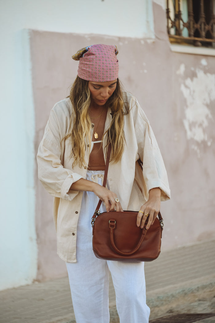 SHANDY SHIRT - Macadamia *ORGANICALLY PLANT DYED*