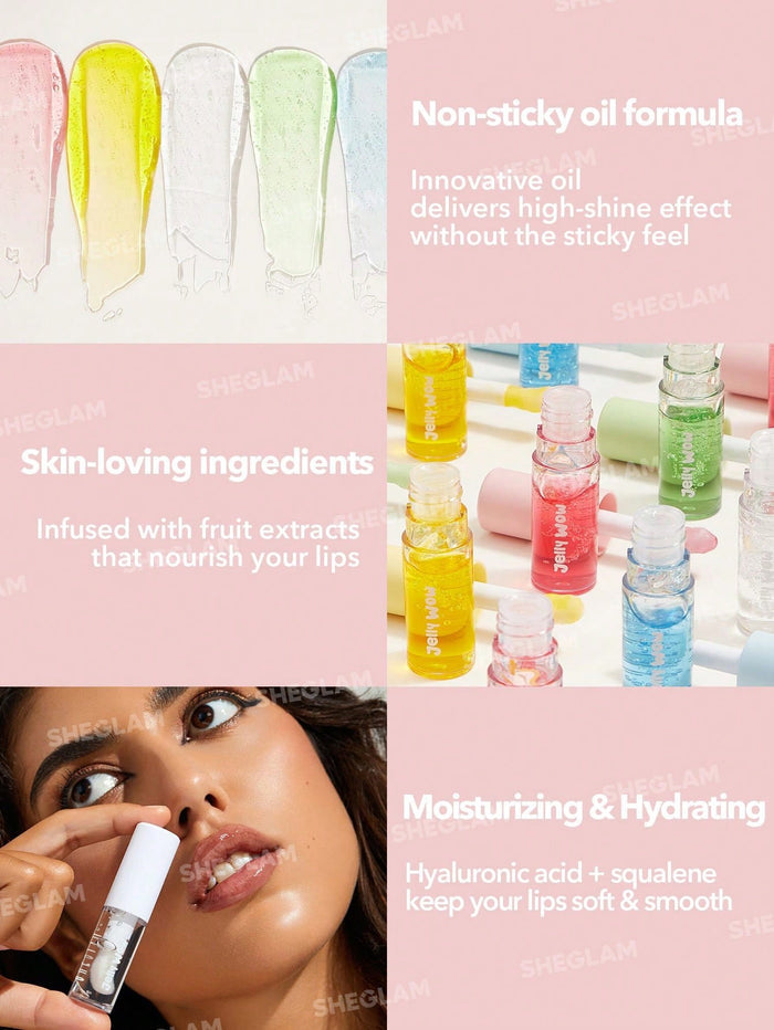 Sheglam Jelly Wow Hydrating Lip Oil -Grapefruit Glow