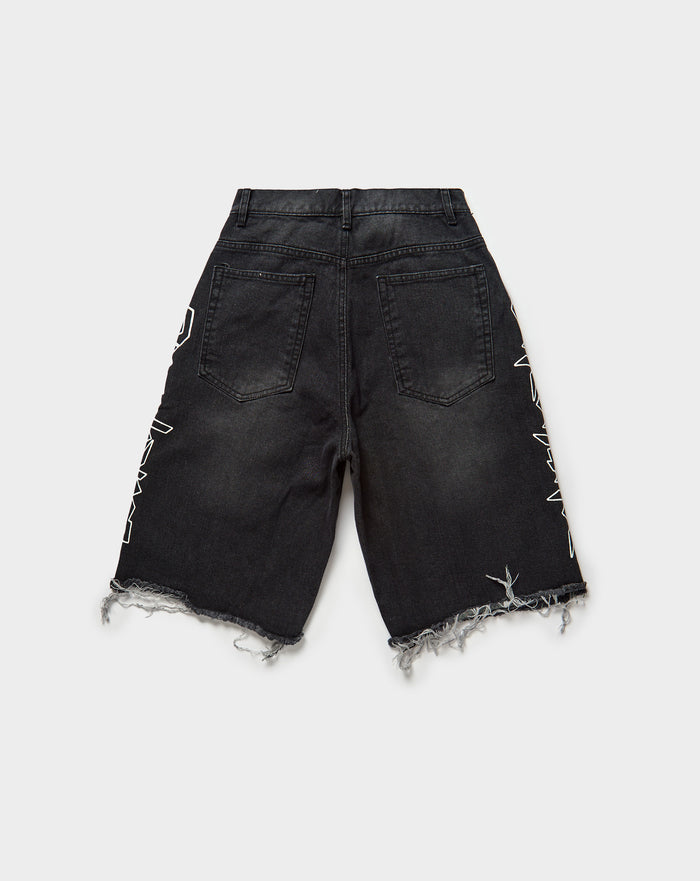 One Chance Simple Denim Shorts. Underground Apparel. Rule of Next Streetwear.