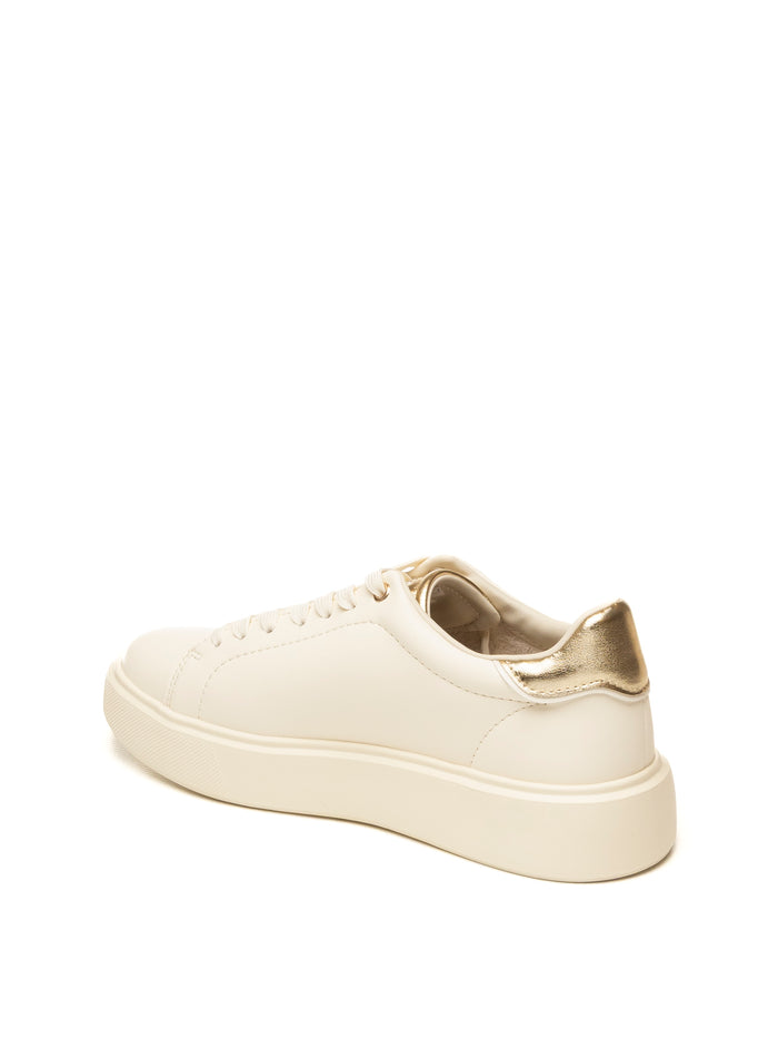 BLAUER Sneaker venus bianco/oro VENUS01 PELLE-CRE/PLAT