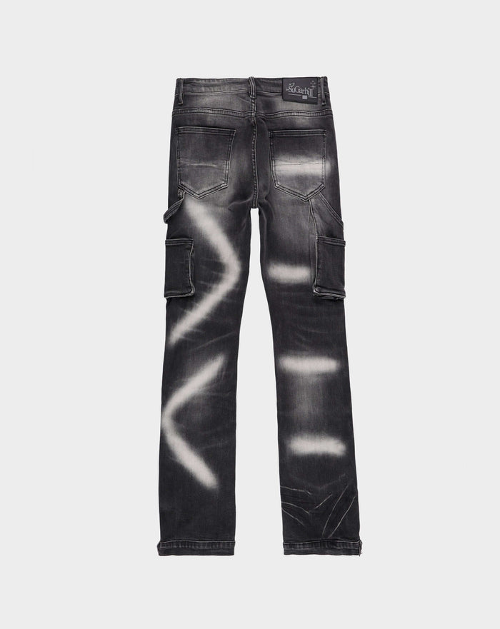 Sugarhill Temple Stacked Jeans. Underground Apparel. Rule of Next Streetwear.