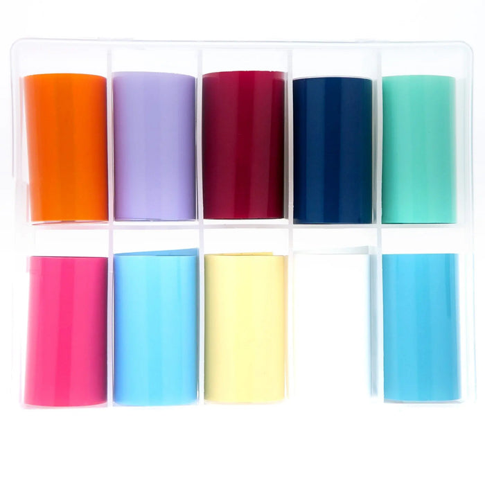 TFS-229 Block Coloured Transfer Foils Naio Nails