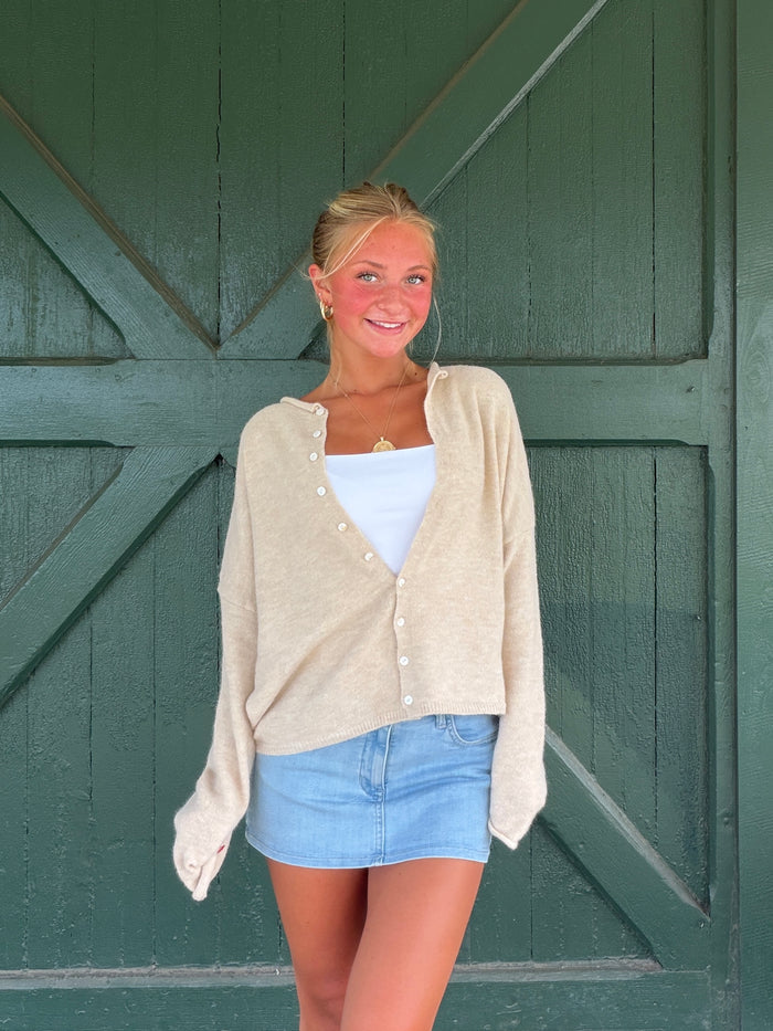 The It Girl Cardigan– Natural