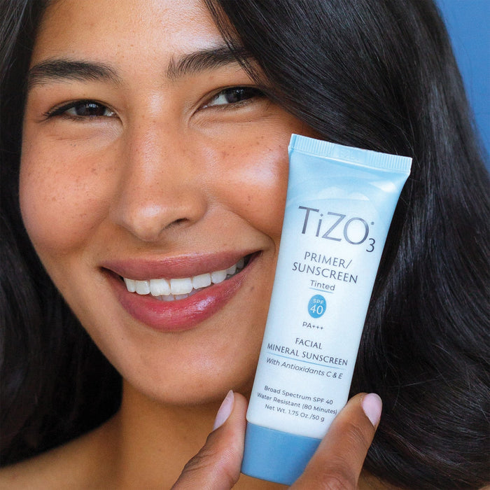Tizo3 Facial Primer Tinted Mineral Sunscreen SPF 40