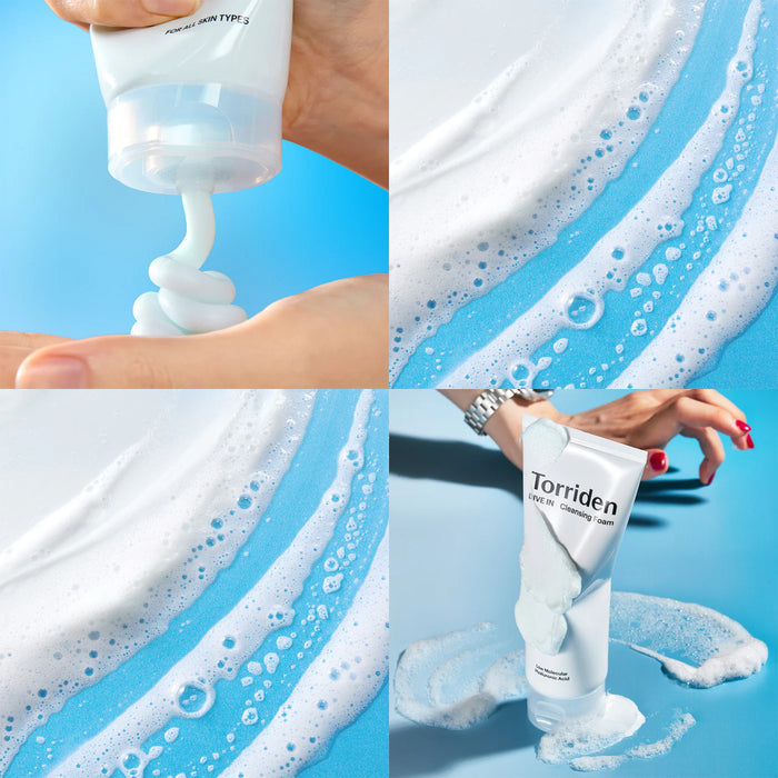 TORRIDEN DIVE-IN Cleansing Foam - valomosios veido putos su hialuronu
