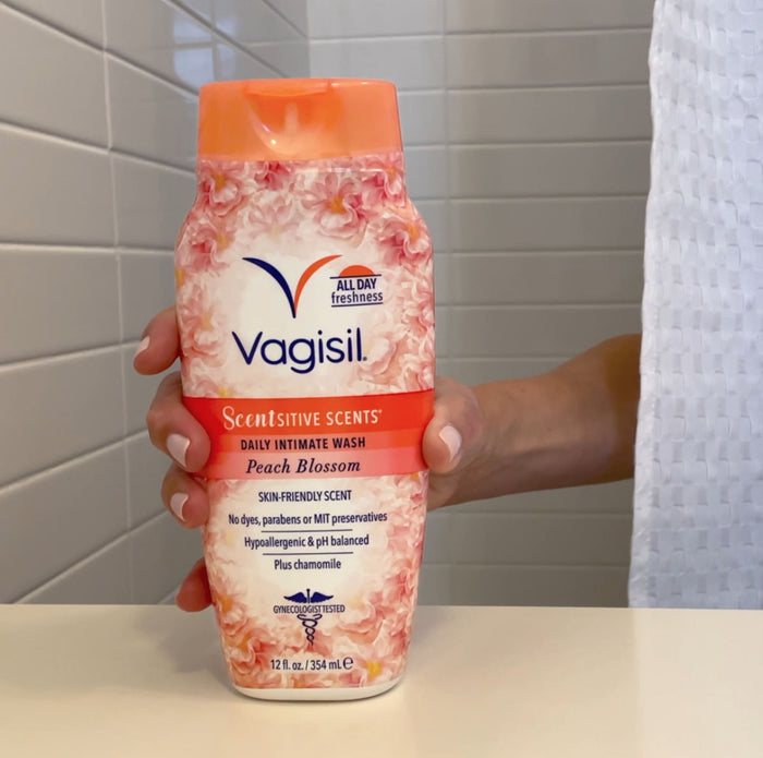 VAGISIL scentsitive scents Daily Intimate Wash peach blossom غسول المناطق الحساسة بزهرة الخوخ من فاجيسيل