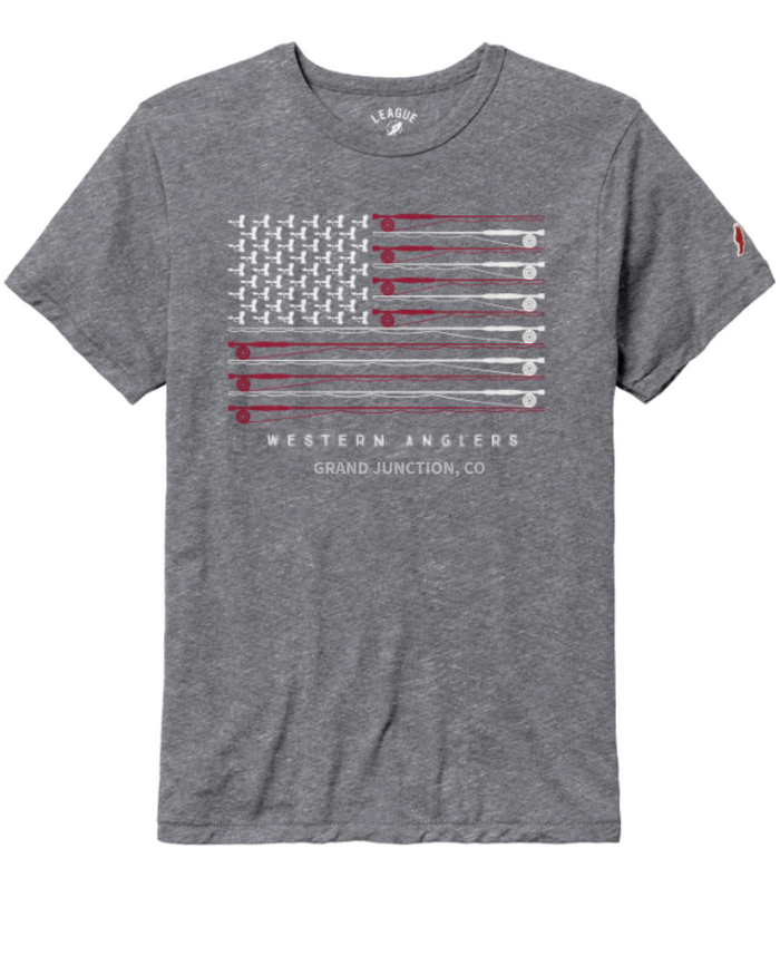 Western Anglers Star Spangled Flag Shirt