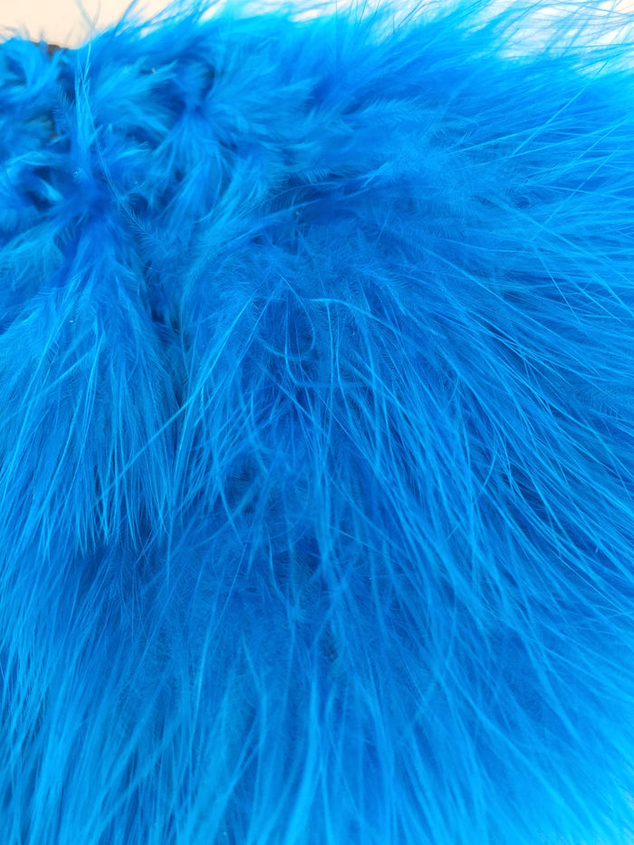 White dyed Kingfisher Blue