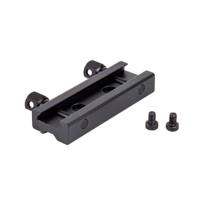 Complete Wraith mount assembly components including picatinny rail clamp and adjustment screws