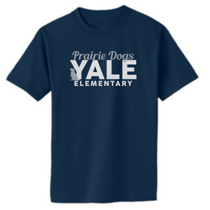 Yale Elementary Basic Tee YALE Design- Matte or Glitter
